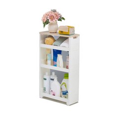 day&day 多功能木板縫隙置物推車 3層, 白色