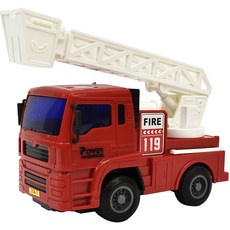 OZTOY 慣性摩擦消防車作動玩具, 混合顏色, 1個