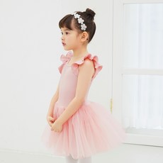 女童按扣式蓬蓬裙領芭蕾舞衣