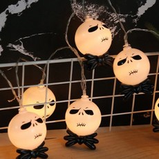 Decomani 幽靈 1 萬聖節電池式LED燈串, 白色, 1個