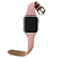CASE PACIFIC 智慧手錶纖薄皮革錶帶, 粉紅色
