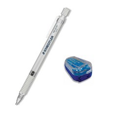 STAEDTLER 製圖自動鉛筆 銀色+磨芯器, 2mm, 1套