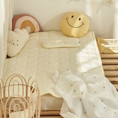 DECOVIEW 幼兒用涼感薄床墊, 檸檬黃