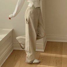 Planday 女款短/中/長版 Pookie 口袋半寬版硬挺棉褲