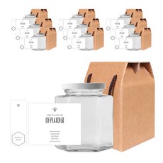 六角蜂蜜罐730g+白蓋隨機出貨+簡約洋槐蜂蜜L貼+封條+盒裝, 10組