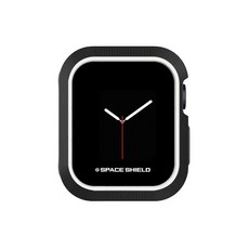 스페이스쉴드 스포티 범퍼 스마트워치 케이스 45mm, 블랙화이트