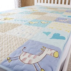 아미데코 유아 순면 방수요 패드, 블루, 1개