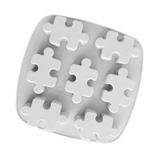 7格拼圖肥皂DIY模具 3入, 隨機發貨