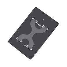 Gareuchak H型平板用黏貼式握把, 炭黑色, 1個