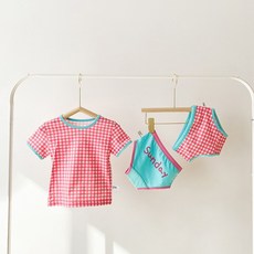 BEBENIZ 男童格紋短袖T恤+內褲 2入