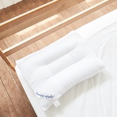 Starry night 雙超細纖維方形頸枕棉 2p, 白色的