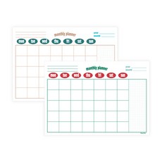 Monolike 復古流行 A4 月計畫本, 1個, 04 紅色