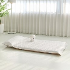 Hello HIZOO Hello Hi-Ju 兒童用雪酪涼感夏季午睡涼感墊一體成型 + 枕頭套組, 1套, 白色