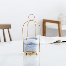 黃金推車迷你多肉花瓶 YT_RA230, 藍色