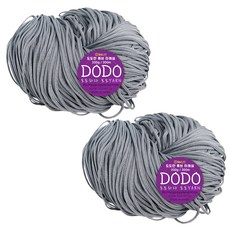 Teolsilnara Dodoyan 馬克拉姆編織線 200g, 04 灰色, 2個
