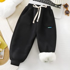 宥布利 兒童款 Ripoma 休閒絲絨運動內刷毛束口運動褲