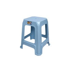 플라스틱 사각 의자, 블루, 1개