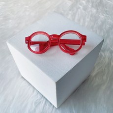 Chilshi Labubu 娃娃眼鏡配件, 紅色, 1個