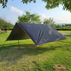 NASKAPI 300D 銀色塗層天幕篷布, 黑色