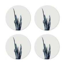 熱帶葉子珪藻土杯墊 B16 4入, 1型