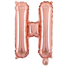 WOW PARTY KOREA 字母 H 氣球 小, 玫瑰金, 15個