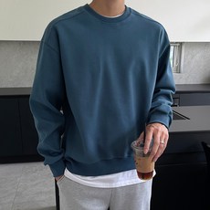 조군샵 남성용 소프트 이중지 절개 맨투맨 JG1964