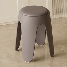 21C Trend Maive 圓形塑膠室內會議簡約椅, 灰色, 1個