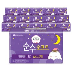 GOODFEEL 超長夜用護翼衛生棉, 5件, 16包