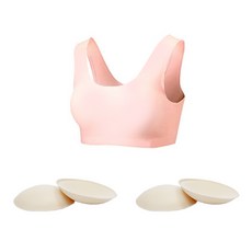 솔레일 여아용 패드 분리형 학생 브라 U타입 + 브라패드 4p