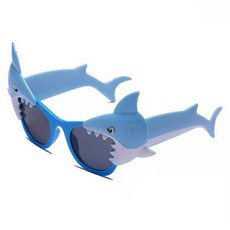 造型亮點 趣味水果物品 派對太陽眼鏡 鯊魚, 混合色, 1個
