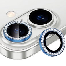 스페이스쉴드 아머 플렉스 블링핏 9H 풀커버 카메라 큐빅 링 보호 필름 블루, 1세트