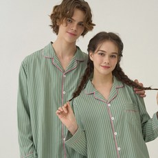 DOSSY Silkfit Wednesday 長袖情侶睡衣 2件組 D-3676