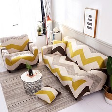 LOVINGLAB 彈性印花沙發罩, Fiore86號, 1組