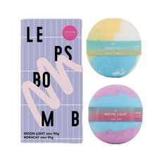 LEPS BOMB 入浴氣泡彈 迷你 90g*2種組, 90g, 1組