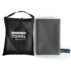 Sonio 現代柔軟運動毛巾 40 x 80 cm, 1個, 05 深灰色