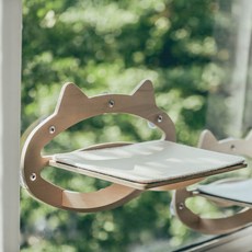 SEVEN PET 貓木窗露台吊床, 灰色