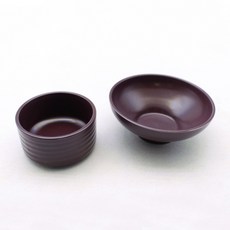 Dalsogang甜味陶瓷飯碗湯碗空碗組, 深紫色, 飯碗+湯碗