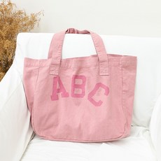 소리달 여성용 레뷰 빅사이즈 대용량 프린팅 토트 숄더백