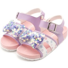 女童用 RD亮片蝴蝶結涼鞋