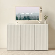 룸앤디 뉴모던 라운드템바 높은 키 높은 수납장 1200 방문설치, 화이트