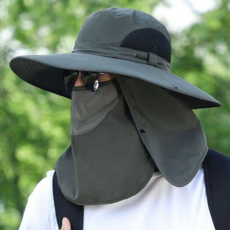 Bian 抗UV寬帽簷遮陽運動帽, 綠色