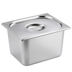 발룬피니 강화 스텐 바트 보관용기, 몸체 + 뚜껑, 1개