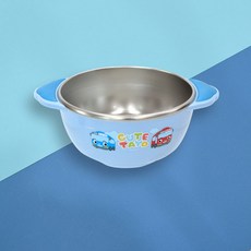 LILFANT Tayo印花雙層防滑不鏽鋼餐碗, 混色, 1入