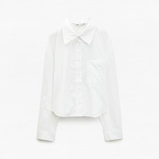 MIXXO 女款口袋短版襯衫