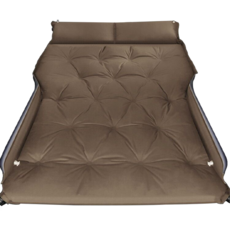 원스위크라이프 차박용 자가충전 에어 매트 벨벳 엠보싱, 베이지, 1개