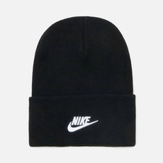 NIKE 耐吉 NSW UTILITY 毛線帽, 黑色, 1個