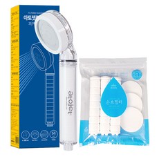 Atojet 淨水蓮蓬頭，三段過濾，提升水壓，節省用水, 1組