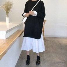 엘쏘 캐주얼 원피스 페이크 투피스 빅사이즈 포함