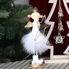 聖誕節白色天使燈飾樹木掛飾, 混合色, 1個