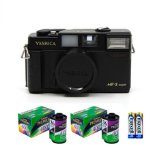 야시카 MF-2 Super 입문용 필름카메라 + 후지 수퍼리아 프리미엄 400 36장 2p + 건전지